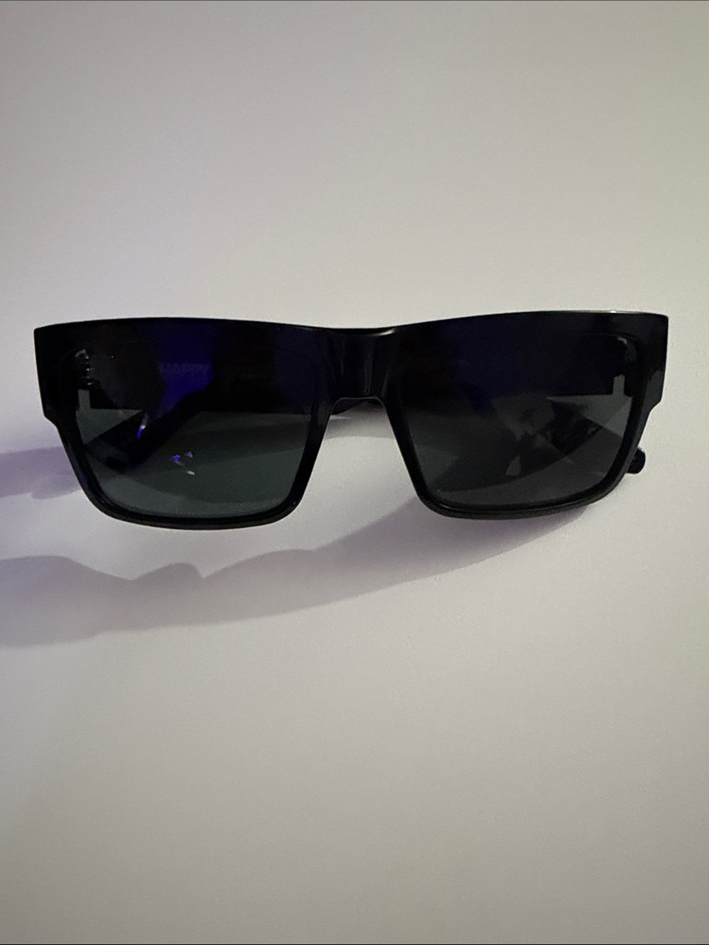 SPY Cyrus Black Men's Rectangle Sunglasses